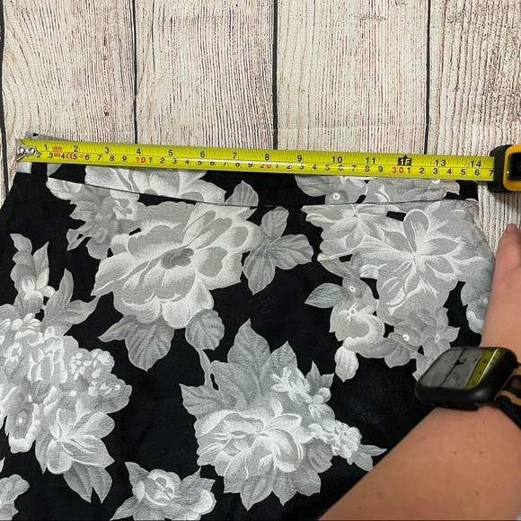 Zac Posen Floral Printed Organza Skirt - Picture 15 of 16